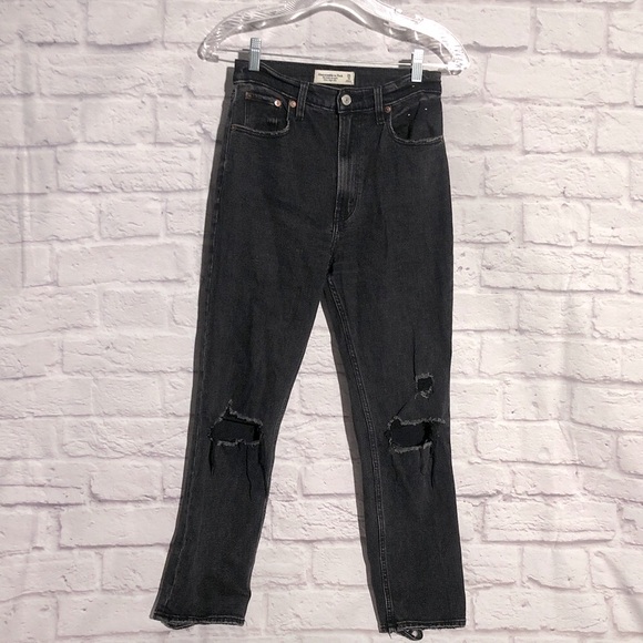 Abercrombie & Fitch Other - Abercrombie & Fitch Distressed Black Skinny Jeans NWOT size 25 0r